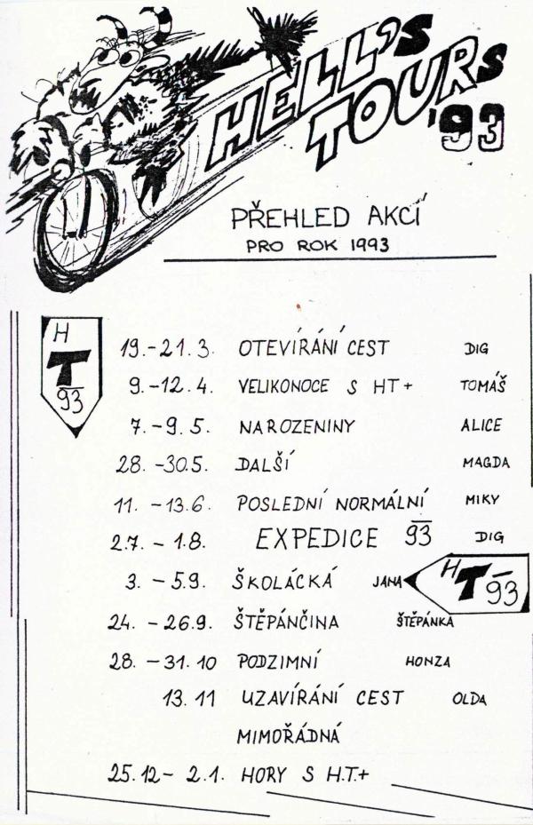 kalendář 1993
